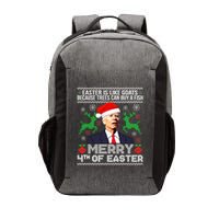 Merry 4th Of Easter Funny Christmas Ugly Sweater Vector Backpack