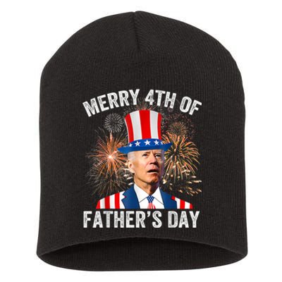 Merry 4th Of July Shirts Fathers Day 4th Of July Short Acrylic Beanie