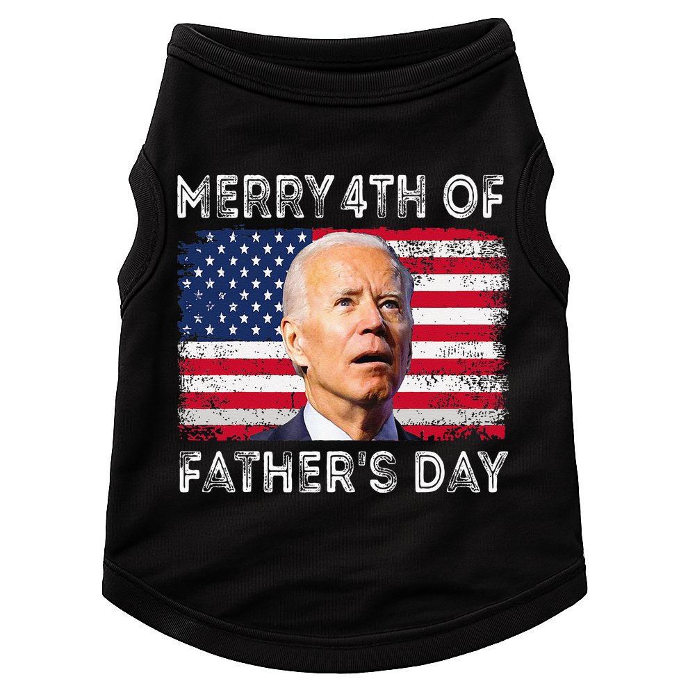 Merry 4th of July Father's Day 4th of July Doggie Tank