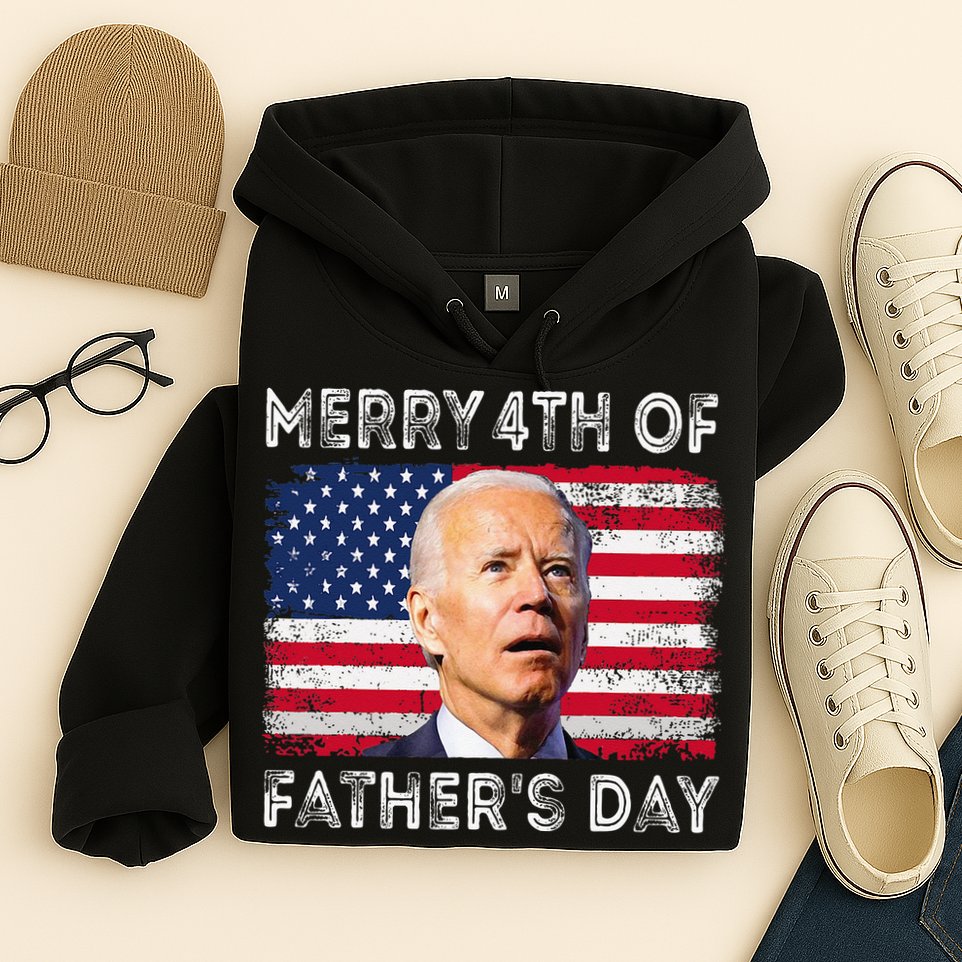 Merry 4th of July Father's Day 4th of July Hoodie