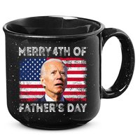Merry 4th of July Father's Day 4th of July 15oz Campfire Ceramic Mug