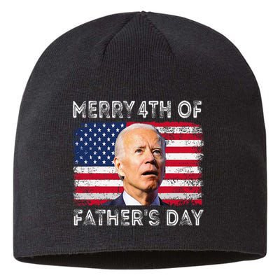 Merry 4th of July Father's Day 4th of July Sustainable Beanie