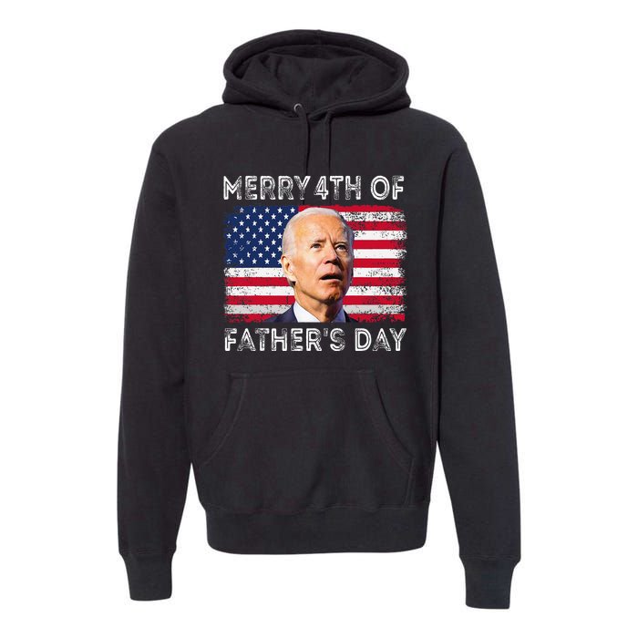 Merry 4th of July Father's Day 4th of July Premium Hoodie