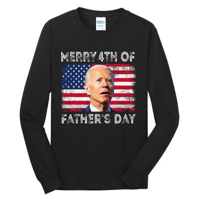 Merry 4th of July Father's Day 4th of July Tall Long Sleeve T-Shirt