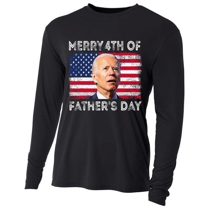 Merry 4th of July Father's Day 4th of July Cooling Performance Long Sleeve Crew