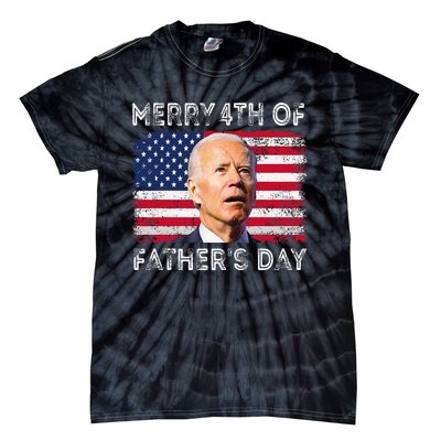 Merry 4th of July Father's Day 4th of July Tie-Dye T-Shirt