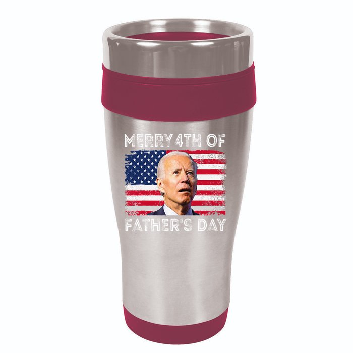 Merry 4th of July Father's Day 4th of July 16oz Travel Tumbler