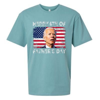 Merry 4th of July Father's Day 4th of July Sueded Cloud Jersey T-Shirt