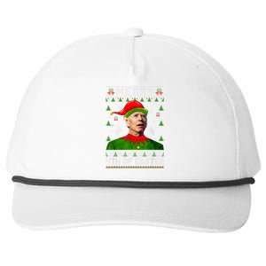 Merry 4th Of Easter Funny Joe Biden Ugly Christmas Snapback Five-Panel Rope Hat