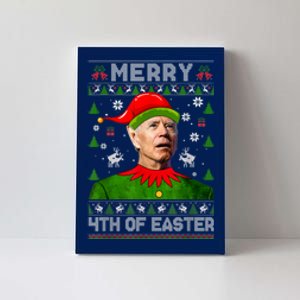 Merry 4th Of Easter Funny Joe Biden Ugly Christmas Canvas