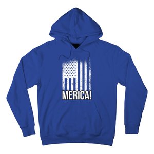 Merica 4th Of July American Flag Patrioticic Meaningful Gift Hoodie