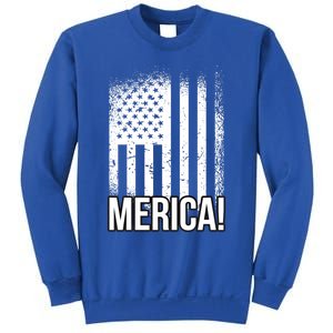 Merica 4th Of July American Flag Patrioticic Meaningful Gift Sweatshirt