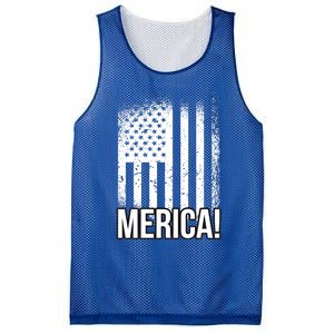 Merica 4th Of July American Flag Patrioticic Meaningful Gift Mesh Reversible Basketball Jersey Tank