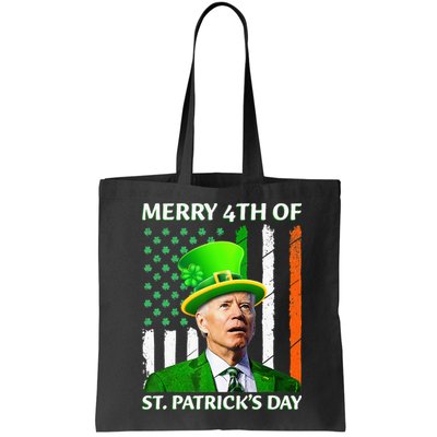 Merry 4th Of St Patrick's Day Funny Leprechaun Joe Biden  Bag