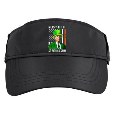 Merry 4th Of St Patrick's Day Joe Biden Leprechaun Hat  Adult Drive Performance Visor