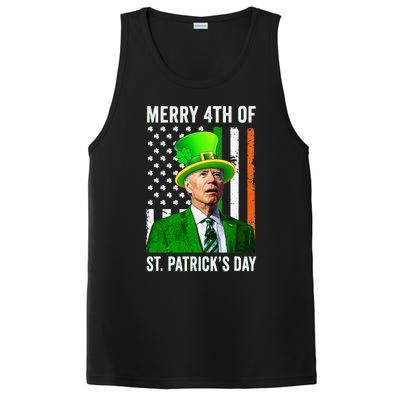 Merry 4th Of St Patrick's Day Joe Biden Leprechaun Hat  PosiCharge Competitor Tank