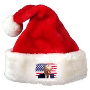 Make 4th Of July Great Again Trump Mugshot Save America 2024 Gift Premium Christmas Santa Hat