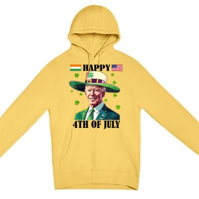 Merry 4th Of Easter Funny Joe Biden St Patricks Day Confused Premium Pullover Hoodie