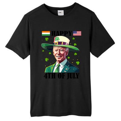 Merry 4th Of Easter Funny Joe Biden St Patricks Day Confused Tall Fusion ChromaSoft Performance T-Shirt