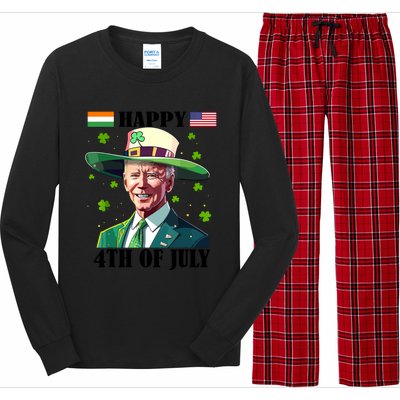 Merry 4th Of Easter Funny Joe Biden St Patricks Day Confused Long Sleeve Pajama Set