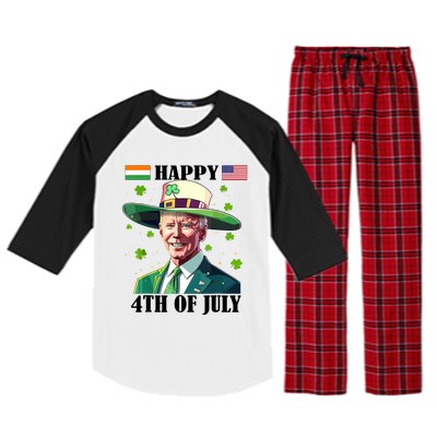 Merry 4th Of Easter Funny Joe Biden St Patricks Day Confused Raglan Sleeve Pajama Set