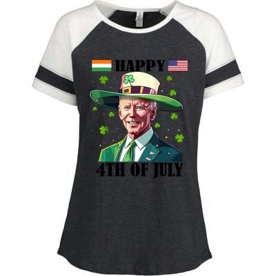 Merry 4th Of Easter Funny Joe Biden St Patricks Day Confused Enza Ladies Jersey Colorblock Tee