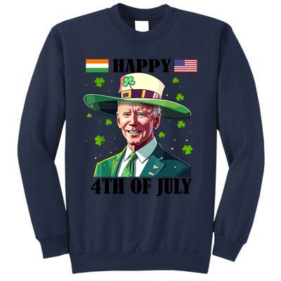 Merry 4th Of Easter Funny Joe Biden St Patricks Day Confused Sweatshirt