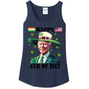 Merry 4th Of Easter Funny Joe Biden St Patricks Day Confused Ladies Essential Tank