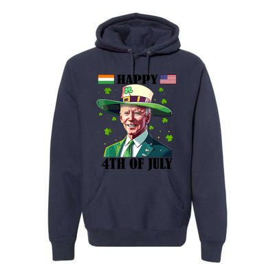 Merry 4th Of Easter Funny Joe Biden St Patricks Day Confused Premium Hoodie