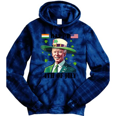 Merry 4th Of Easter Funny Joe Biden St Patricks Day Confused Tie Dye Hoodie