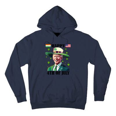 Merry 4th Of Easter Funny Joe Biden St Patricks Day Confused Tall Hoodie