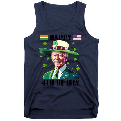 Merry 4th Of Easter Funny Joe Biden St Patricks Day Confused Tank Top