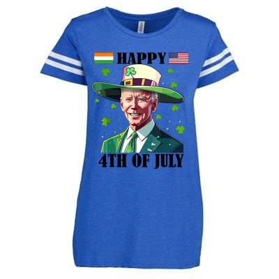 Merry 4th Of Easter Funny Joe Biden St Patricks Day Confused Enza Ladies Jersey Football T-Shirt