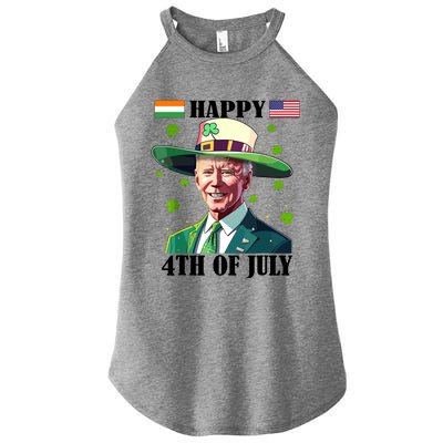 Merry 4th Of Easter Funny Joe Biden St Patricks Day Confused Women's Perfect Tri Rocker Tank