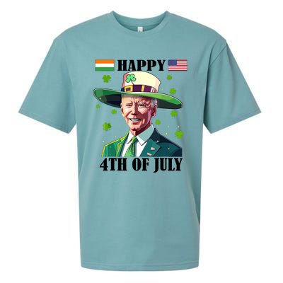 Merry 4th Of Easter Funny Joe Biden St Patricks Day Confused Sueded Cloud Jersey T-Shirt