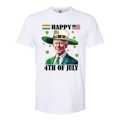 Merry 4th Of Easter Funny Joe Biden St Patricks Day Confused Softstyle CVC T-Shirt