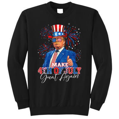 Make 4th Of July Great Again Patriotic Firework Donald Trump Sweatshirt