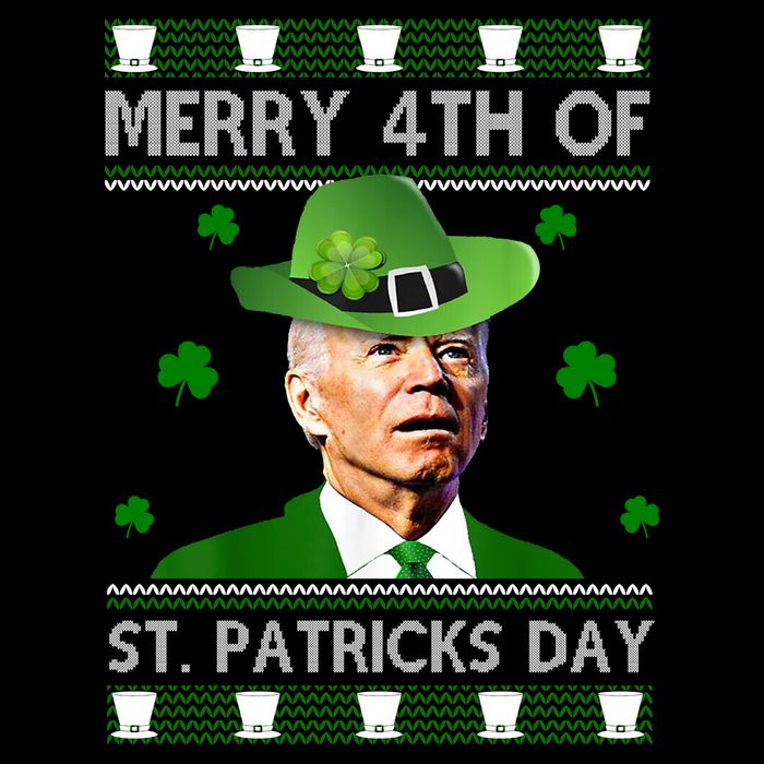 Merry 4th Of St Patrick's Day Funny Joe Biden Impact Tech Backpack