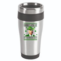 Merry 4th Of St Patrick's Day Funny Joe Biden 16oz Travel Tumbler
