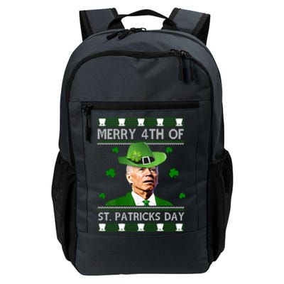 Merry 4th Of St Patrick's Day Funny Joe Biden Daily Commute Backpack