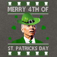 Merry 4th Of St Patrick's Day Funny Joe Biden Cotton Canvas Backpack