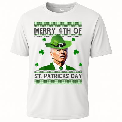 Merry 4th Of St Patrick's Day Funny Joe Biden Performance Shirt