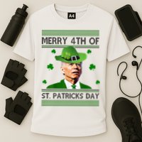 Merry 4th Of St Patrick's Day Funny Joe Biden Performance Shirt