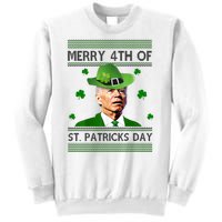 Merry 4th Of St Patrick's Day Funny Joe Biden Sweatshirt