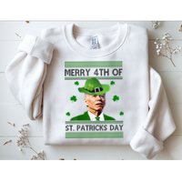Merry 4th Of St Patrick's Day Funny Joe Biden Sweatshirt