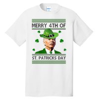 Merry 4th Of St Patrick's Day Funny Joe Biden Tall T-Shirt