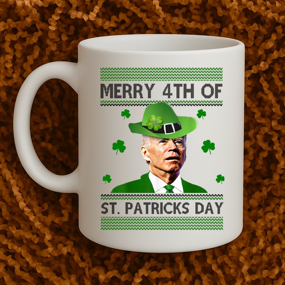 Merry 4th Of St Patrick's Day Funny Joe Biden Mug
