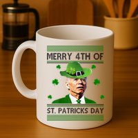 Merry 4th Of St Patrick's Day Funny Joe Biden Mug