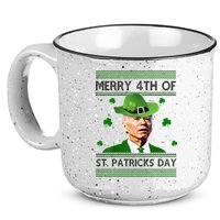 Merry 4th Of St Patrick's Day Funny Joe Biden 15oz Campfire Ceramic Mug