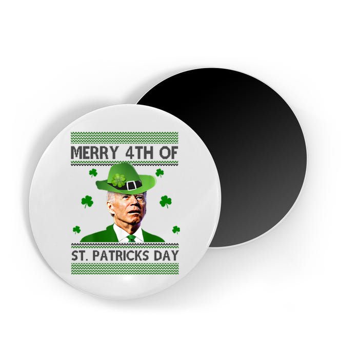 Merry 4th Of St Patrick's Day Funny Joe Biden Magnet